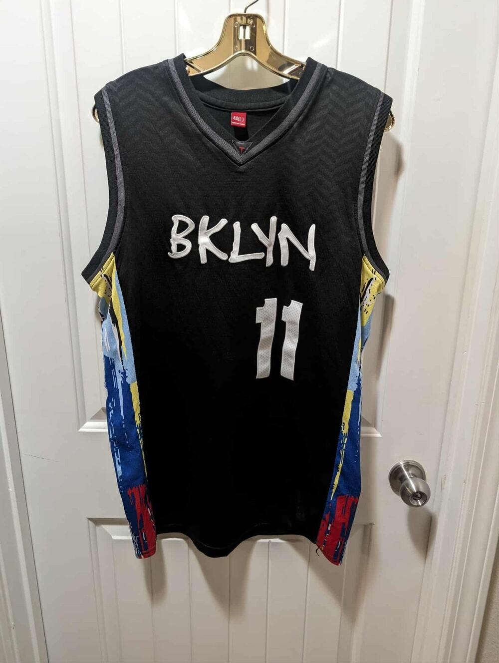 NBA Brooklyn Nets Kyrie Irving #11 Swingman Jersey City Size 44L Stitched Black